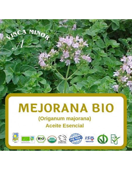 Mejorana Bio (Origanum majorana) - Aceite Esencial 10 ml