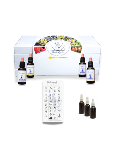 Set de Flores de Bach 30 ml: 38 esencias + 2 Rescue. Incluye folleto guía. Perfecto para iniciar tu camino en la terapia floral