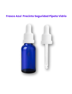 Frascos azules 30 ml con gotero y precinto de seguridad (pack 110) 2