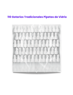 pipetas de vidrio con tetina blanca de silicona y tapa hermética. Complemento ideal para frascos florales.